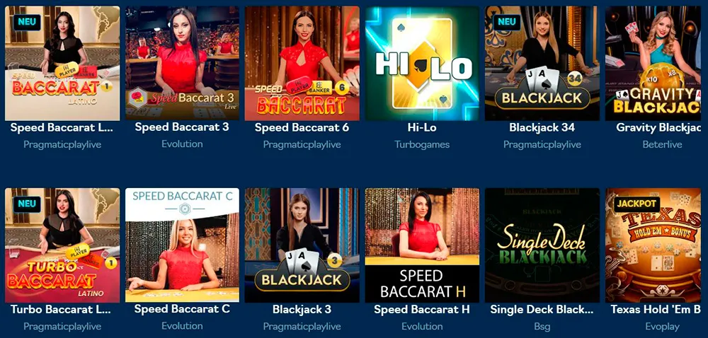 oshi-casino-Kartenspiele